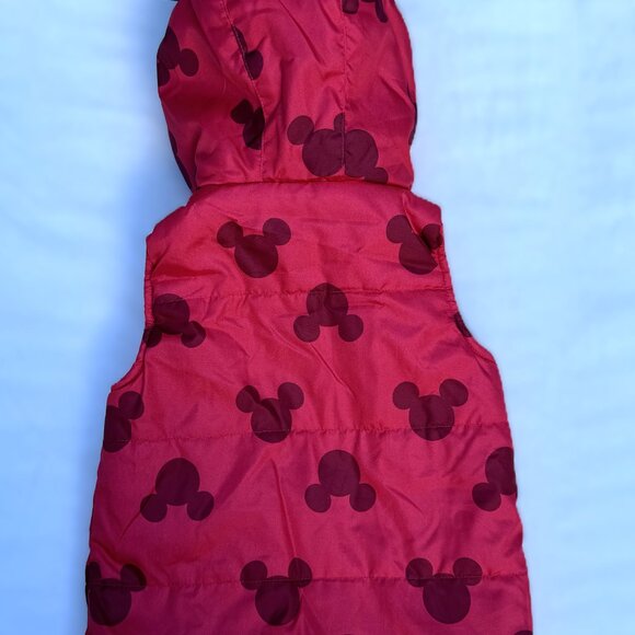 Disney Minnie Mouse Toddler Size 18 months Puffy Winter Vest With Mouse Ears - Picture 5 of 13